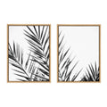 Sylvie Palm I and II BW Framed Canvas by Amy Lighthall