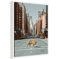 Sylvie Urban Tiger in the City Framed Canvas by Michael Schauer