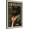WG Absinthe Kitty by The Whiskey Ginger Framed Canvas Wall Art Print