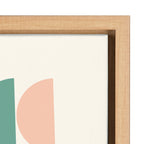 Sylvie Simple Shapes in Soft Colors Framed Canvas by Apricot and Birch