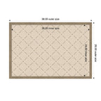 Pinboard Green Lattice Print