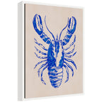 Sylvie Lobster Framed Canvas by Nikita Jariwala