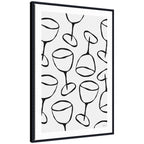 Wine Everywhere by Gabrielly Guedes Framed Canvas Wall Art Print