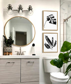Sylvie 582 Monstera and 583 Banana Leaf Framed Canvas by Teju Reval of SnazzyHues