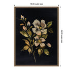 Sylvie Moody Floral 7 Framed Canvas by Annie Quigley
