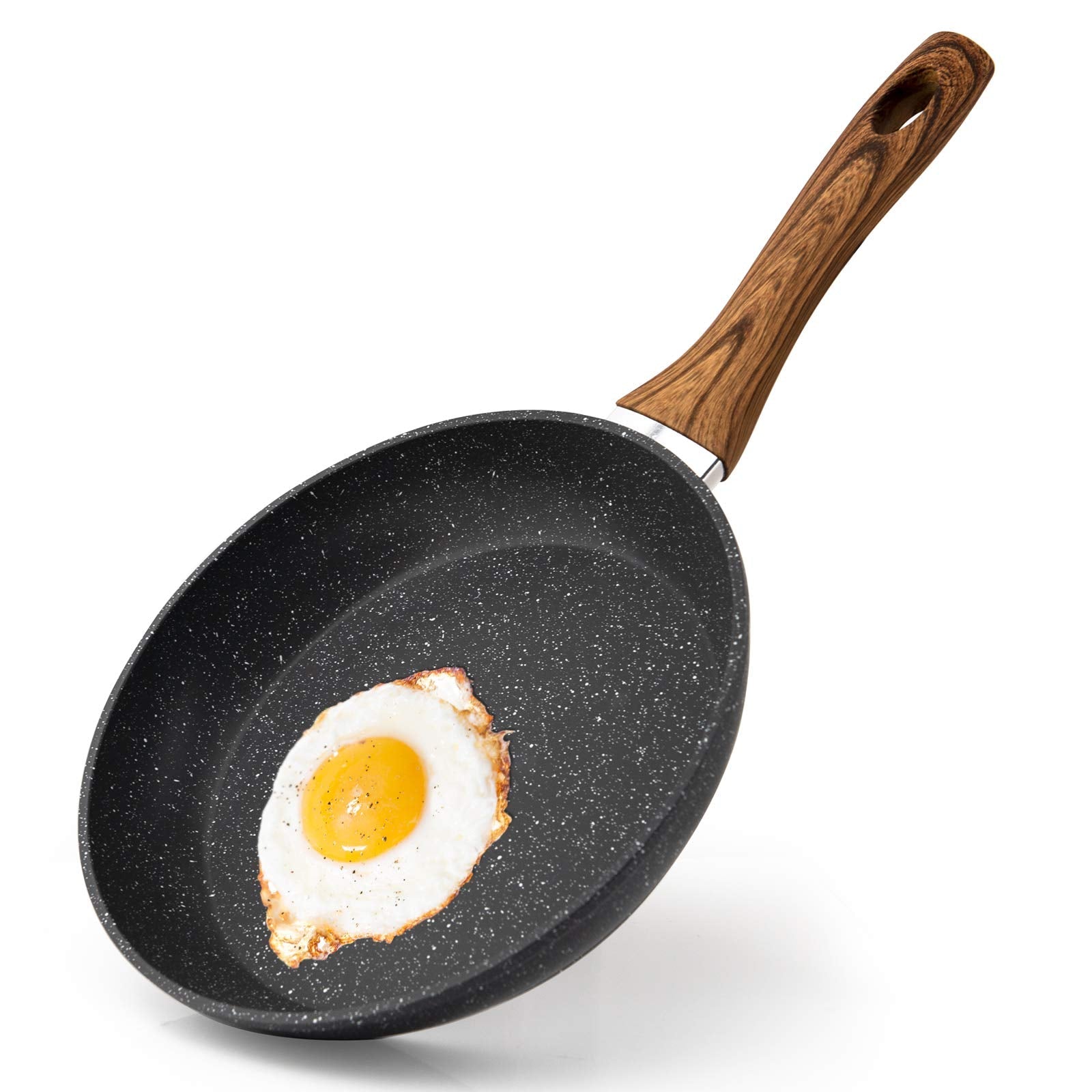 CasaFoyer 8-Inch Non-Stick Egg Frying Pan with Induction Base - Ideal for Steak, Bacon, Hot-Dogs, and Burgers
