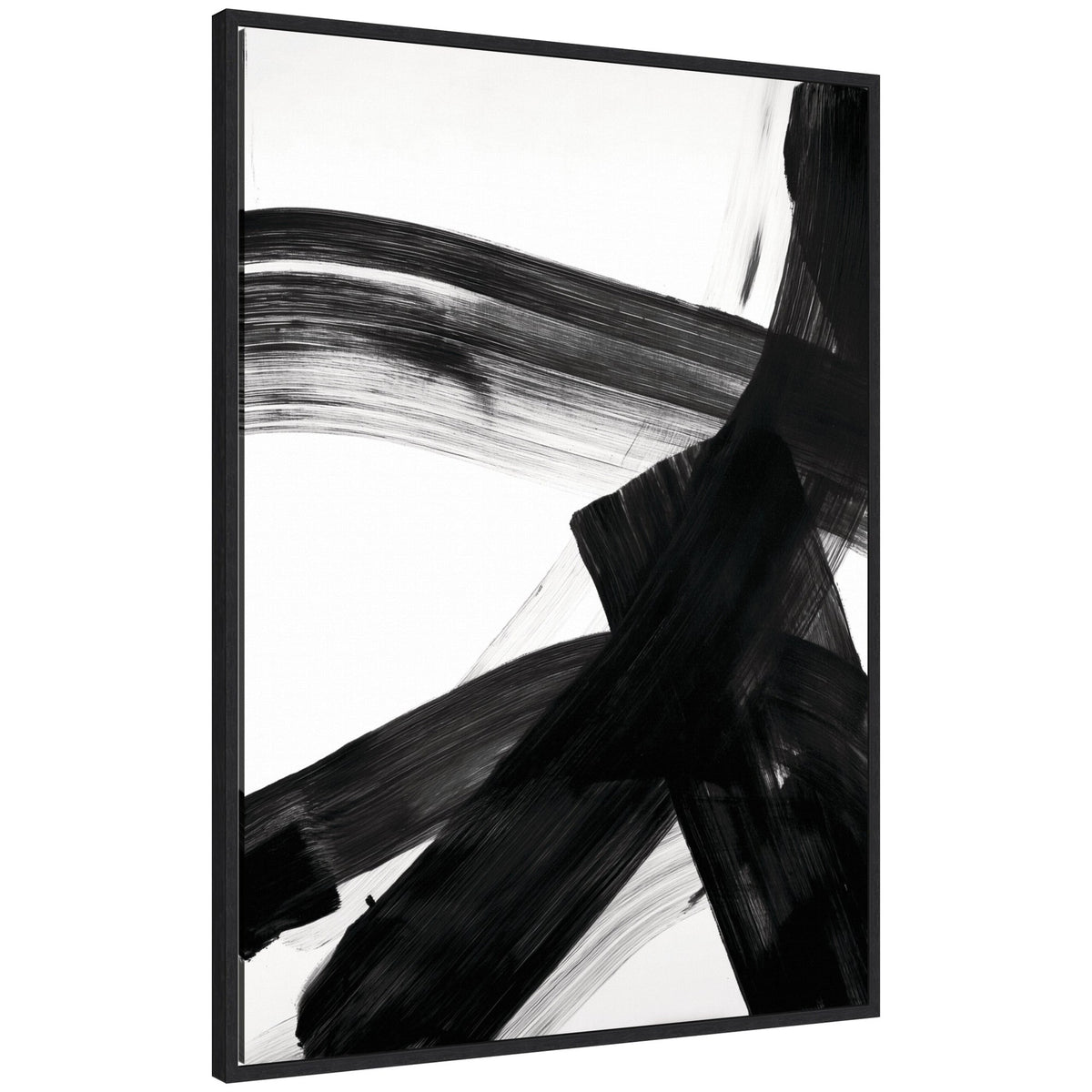Black Mark No. 2 by Amy Lighthall Framed Canvas Wall Art Print