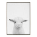 Sylvie Baby Goat Framed Canvas by Simon Te Tai