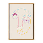 Sylvie Jahi Framed Canvas by Shatha Al Dafai