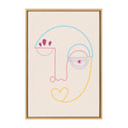 Sylvie Jahi Framed Canvas by Shatha Al Dafai