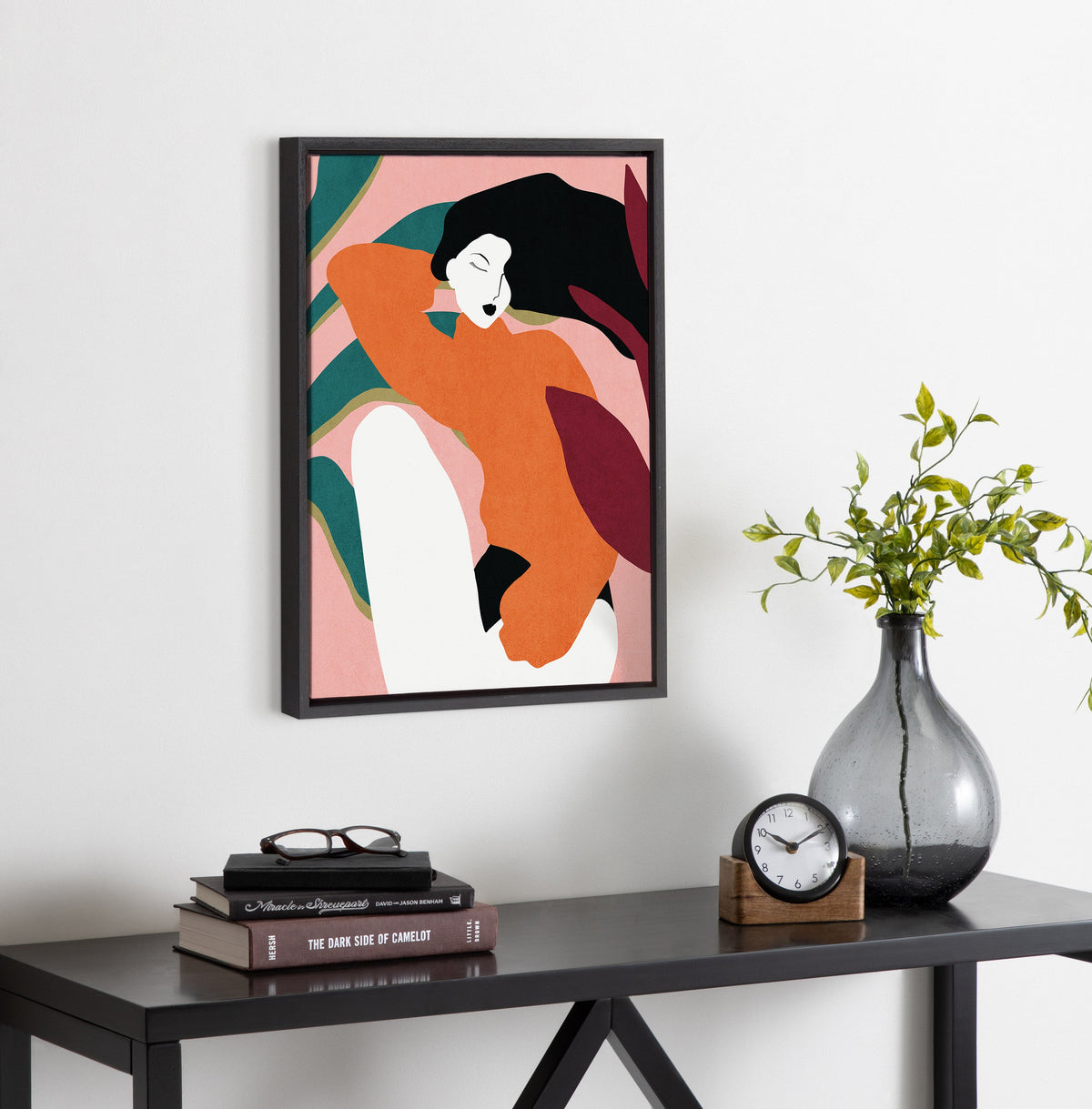 Sylvie Midori Framed Canvas by Alexander Ginzburg