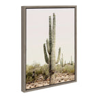 Sylvie Sunrise Cactus Framed Canvas by Amy Peterson Art Studio