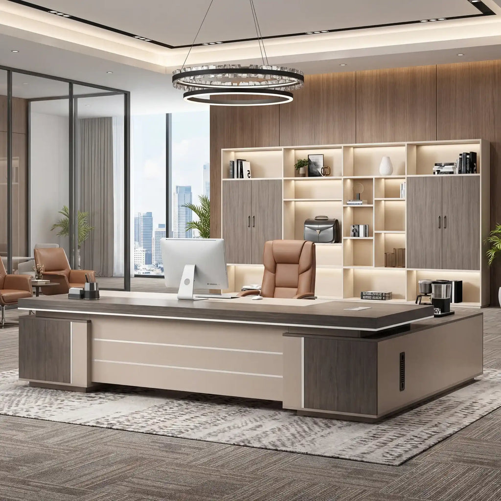 August · Modern Executive L-Shaped Desk