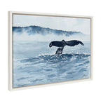 Sylvie Whale Watching Framed Canvas by Julie Maida