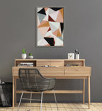 Sylvie Geo Abstract Framed Canvas by Amy Lighthall