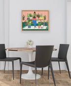 Sylvie Plant Lady Framed Canvas by Queenbe Monyei
