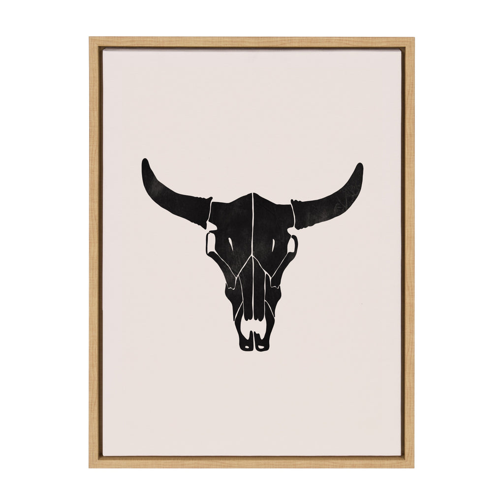 Sylvie Western Skull Framed Canvas by Honey Island Studio