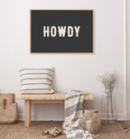 Sylvie Howdy Landscape Black Framed Canvas by Honey Island Studio