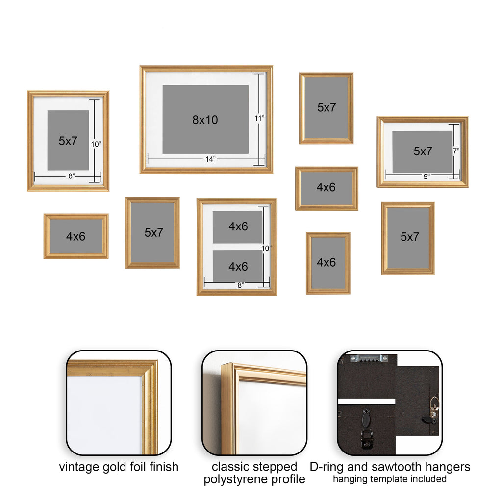 Adlynn Glam Wall Picture Frame Set