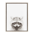 Sylvie Raccoon Framed Canvas by Simon Te Tai