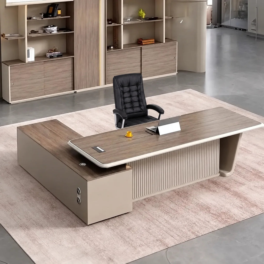 Brimley · Modern L-Shaped Executive Desk