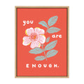 Sylvie You Are Enough Framed Canvas by Maria Filar