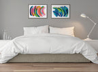 Sylvie Bright Abstract 2 Framed Canvas by Jessi Raulet of Ettavee