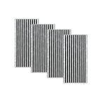 Oversized Striped Border Cabana Beach Towels - Santa Cruz