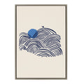 Sylvie Indigo Morning View Framed Canvas by Hannah Beisang