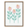Sylvie Scandi Paper Flowers Framed Canvas by Myriam Van Neste