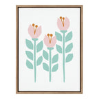 Sylvie Scandi Paper Flowers Framed Canvas by Myriam Van Neste