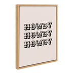 Sylvie Howdy Western Framed Canvas by Honey Island Studio