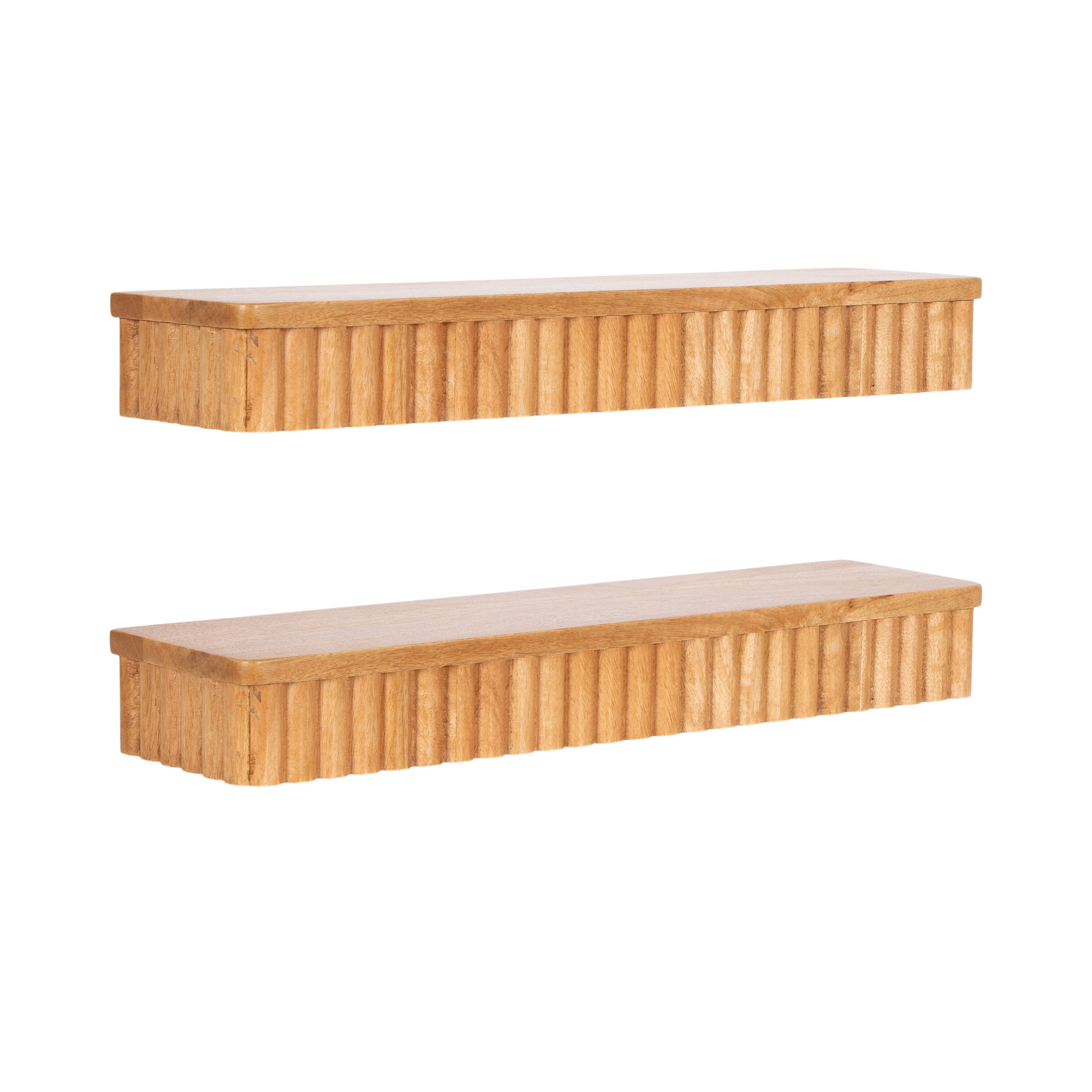 Reid Ribbed Floating Shelves
