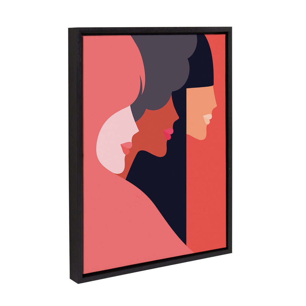 Sylvie We Can Framed Canvas By Dominique Vari