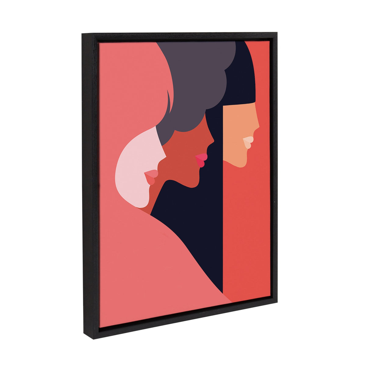 Sylvie We Can Framed Canvas By Dominique Vari