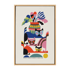 Sylvie 3 Cats Framed Canvas by Rachel Lee of My Dream Wall