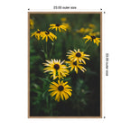 Sylvie Yellow Daisy Floral Blooms Framed Canvas by Patricia Hasz