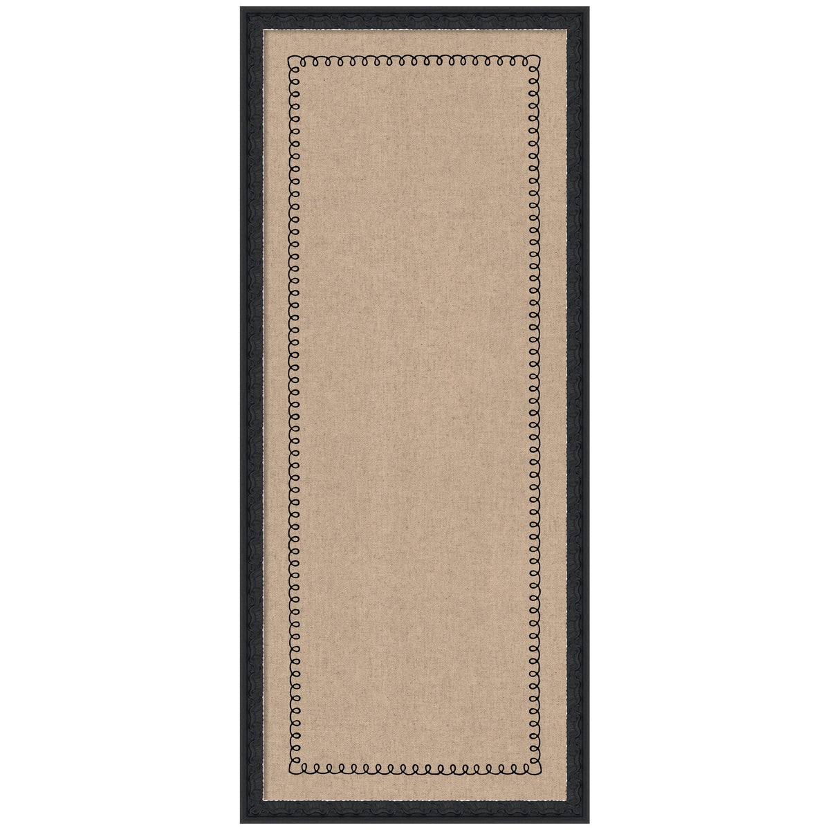 Pinboard Black Scallop Print