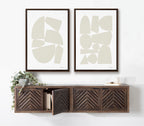 Sylvie Constructed II Neutral Framed Canvas by Statement Goods