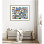 Framed Art Newsprint Horizontal by Leah Nadeau