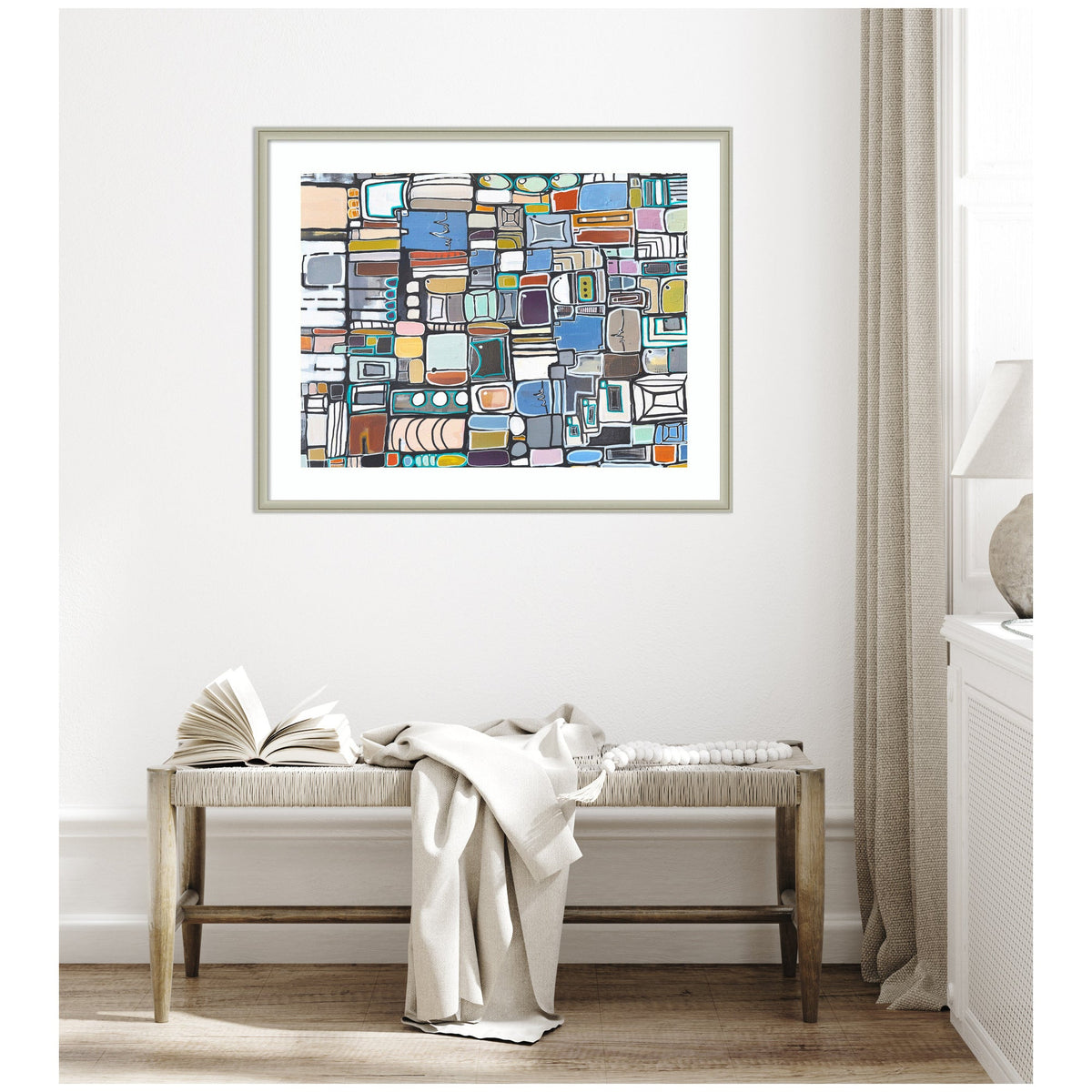 Framed Art Newsprint Horizontal by Leah Nadeau