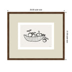 Orange Basket by Gabrielly Guedes Framed Wall Art Print