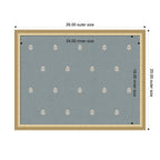 Pinboard Blue Botanical Block Print