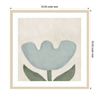 Blue Flower by Gabrielly Guedes Framed Wall Art Print