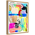 Sylvie Abstract 10 Framed Canvas by Emma Daisy