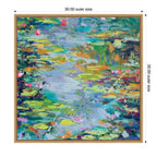Sylvie Waterlilies at Giverny Framed Canvas by Rachel Christopoulos