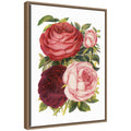 Sylvie Victorian Flowers Framed Canvas by The Creative Bunch Studio