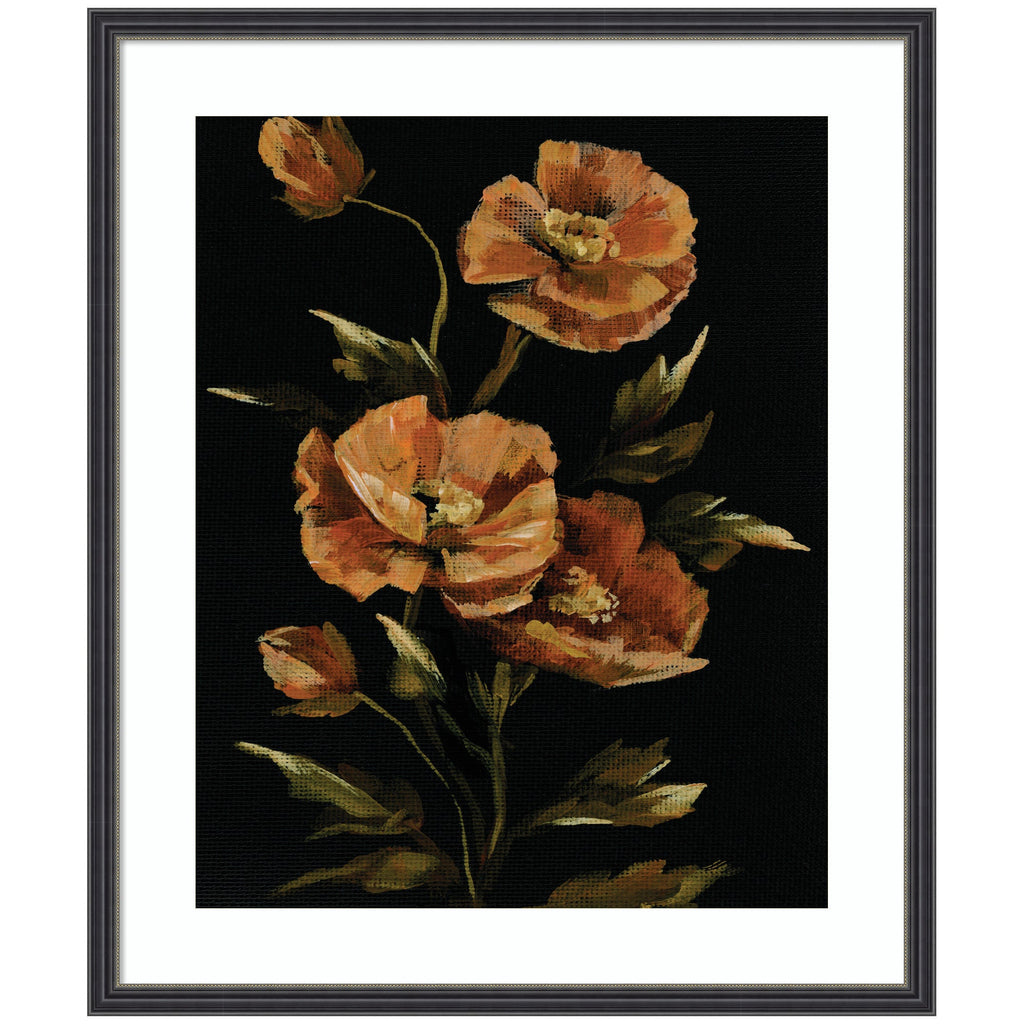 Framed Art Moody Floral 6 by Annie Quigley
