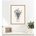 Tulips by Gabrielly Guedes Framed Canvas Wall Art Print
