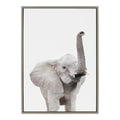 Sylvie Young Elephant Framed Canvas by Amy Peterson